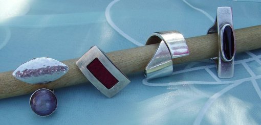 Collection an Silberringen